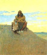 Frederick Remington When Heart is Bad oil on canvas